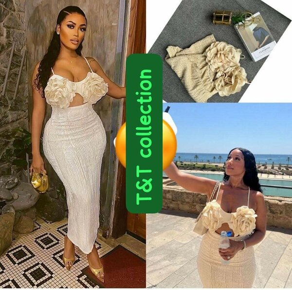 Robe élégante à fleurs