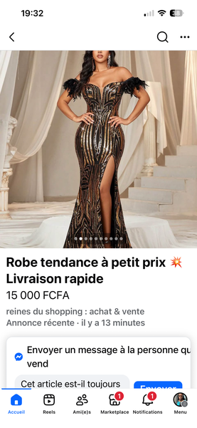 Robe de soirée glamour