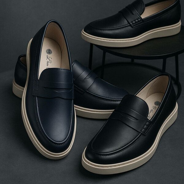 Mocassins élégants en cuir