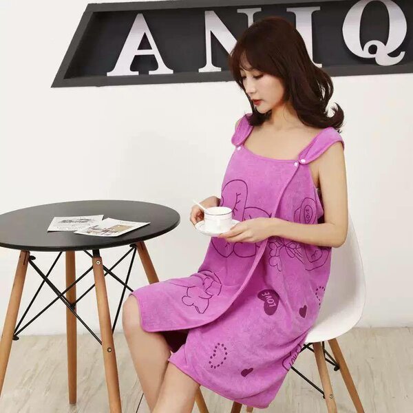 Robe de bain en microfibre douce