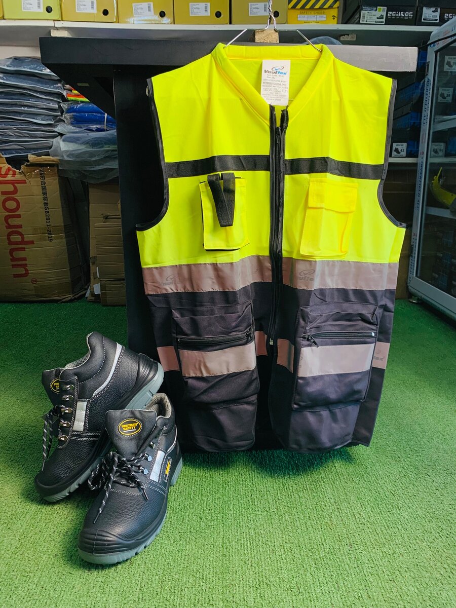 Reflective Double colored Vest (with four pockets)