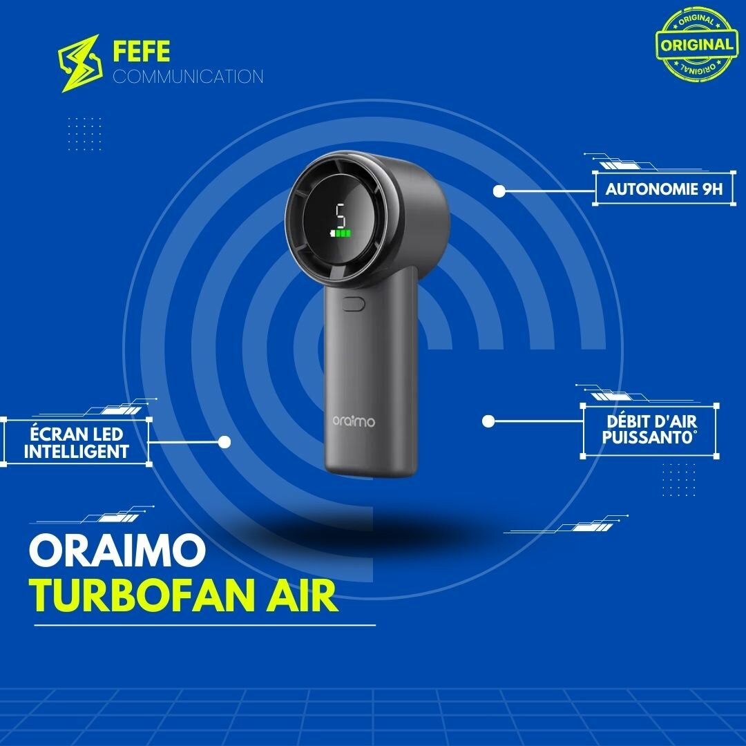 Oraimo TurboFan Ventilateur