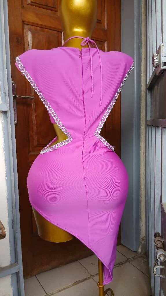 Robe Moulante Sexy Découpée