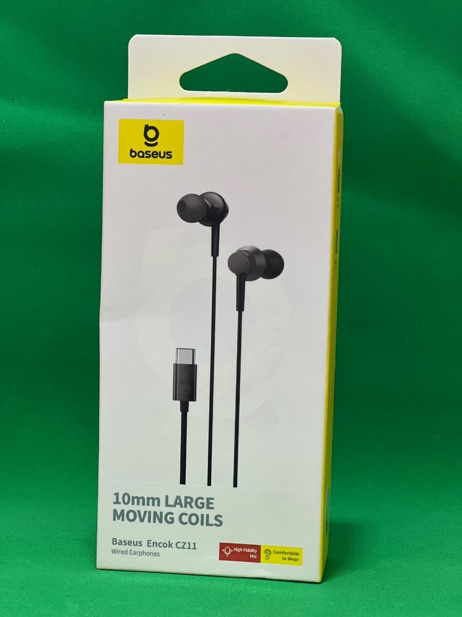 Baseus Encok CZ11 Wired Earphones Cluster Black Comfortable