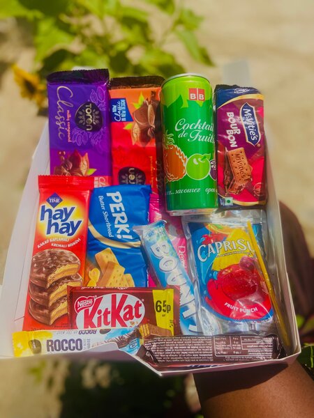 Gifts for him and her- snack boxes