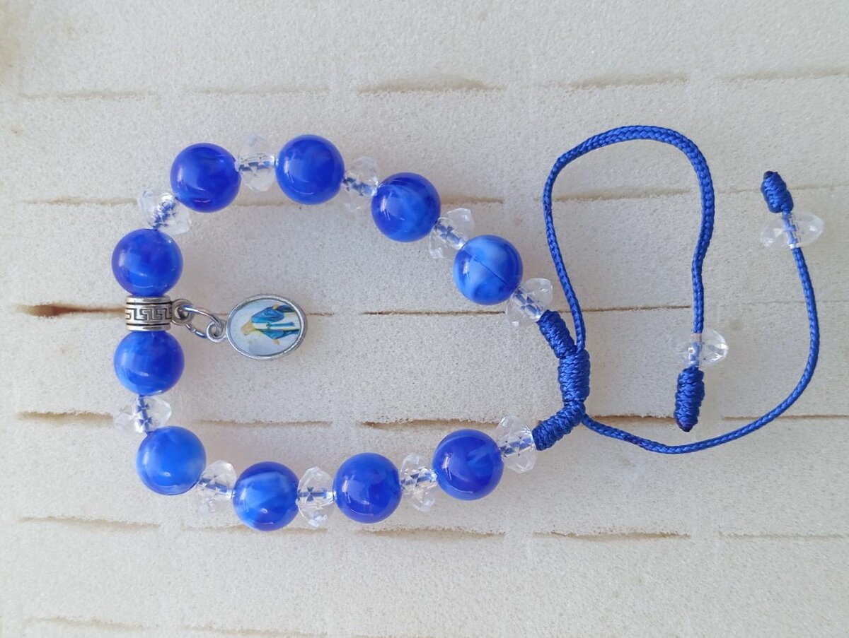 Bracelets religieux perles colorées