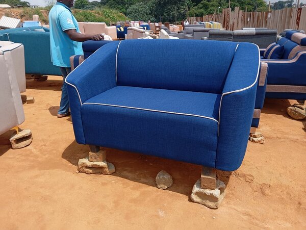 Fauteuil L  bleue moderne