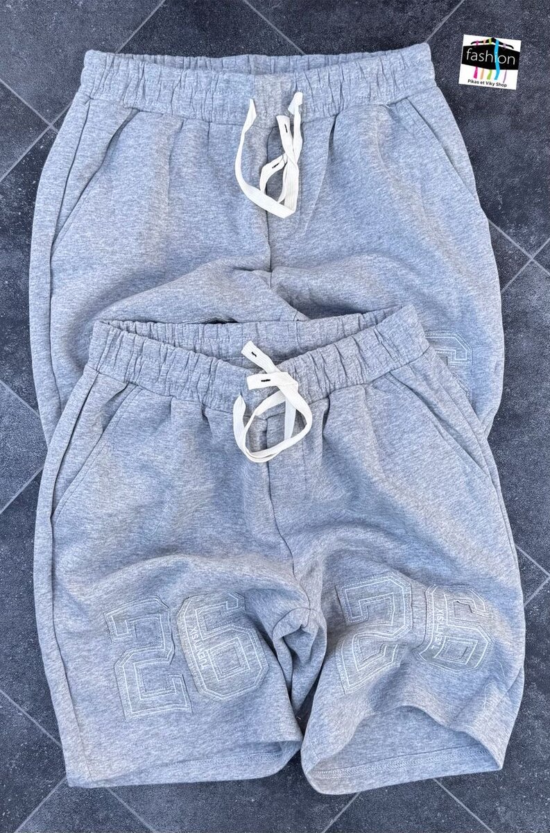 Shorts de Sport Gris Homme