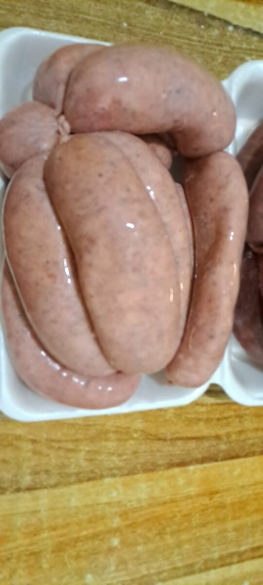 Saucisses de porc local