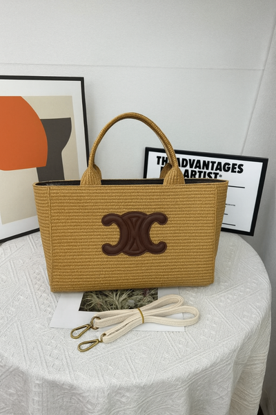 Sac à main en rotin chic