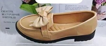 Beautiful women's shoes with a bow