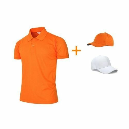 1 Polo VIP Orange +2 Casquettes