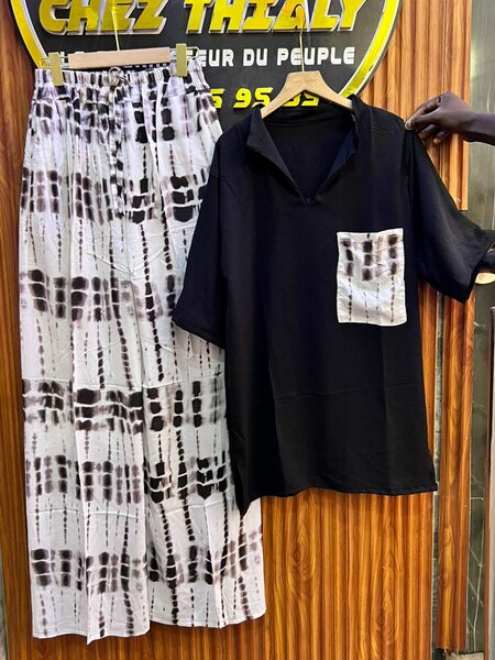 Ensemble Casual Noir et Blanc