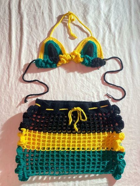 Ensemble de maillot crochet femme