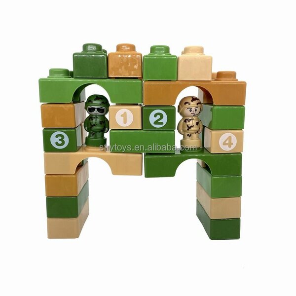 Jeu de blocs militaires pour enfants