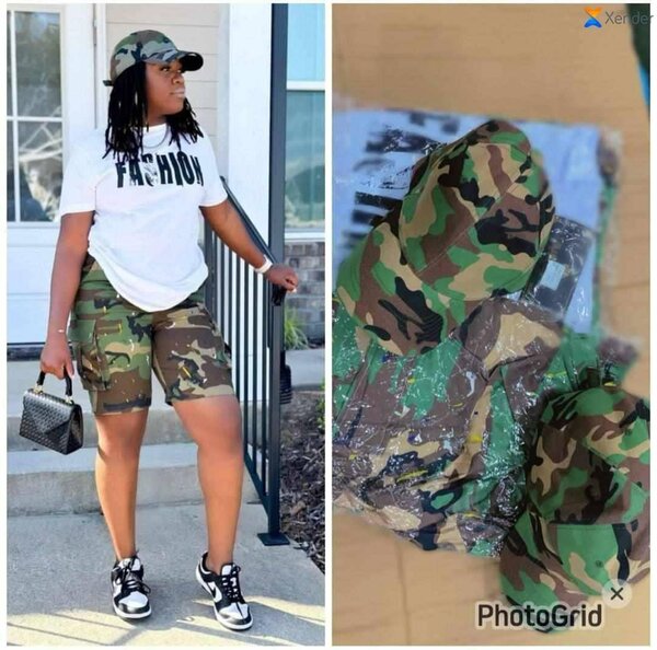 Ladies top and down with hat available