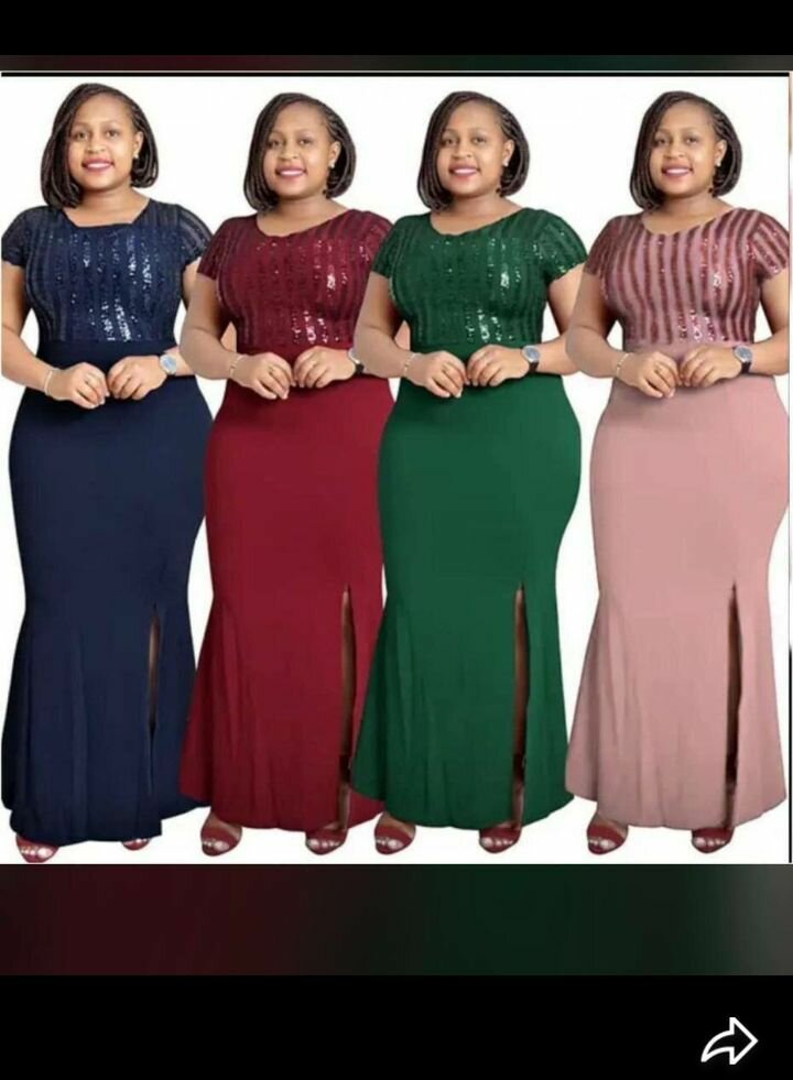 Robe longue élégante pailletée