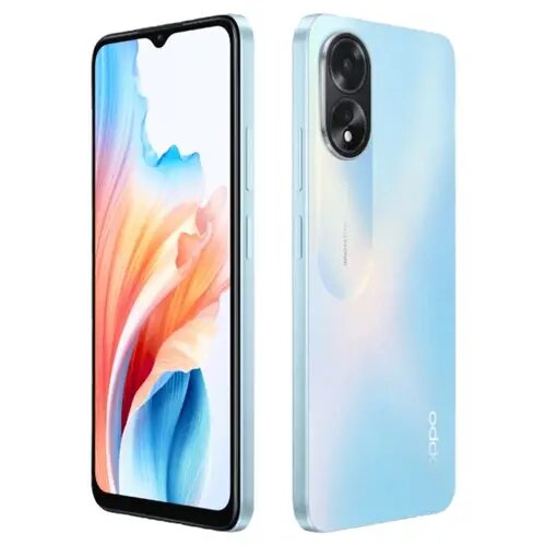 Oppo A18 glowing Blue