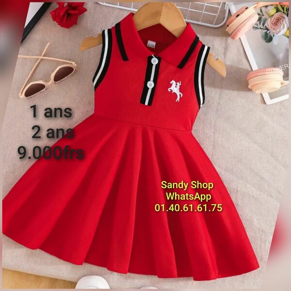 Robe polo enfant élégante