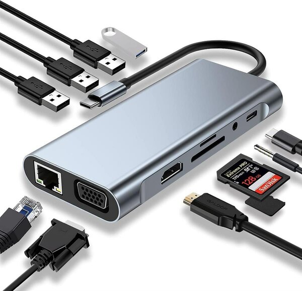 Adaptateur Multiport USB-C 11-en-1