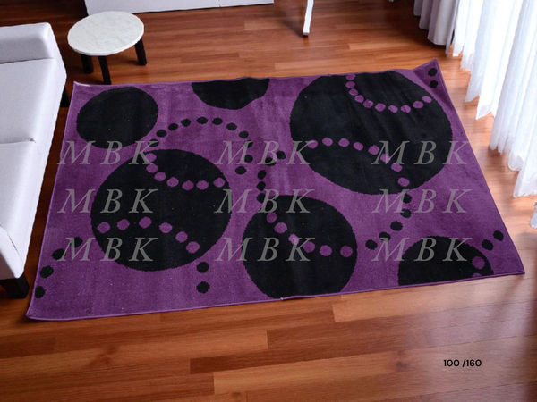 Tapis Moderne Violet Noir