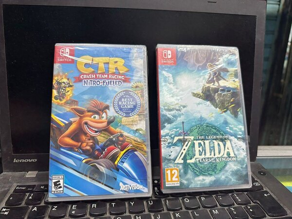 Jeux Switch CTR et Zelda