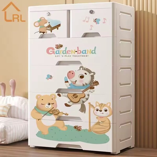 Commode à motifs animaliers