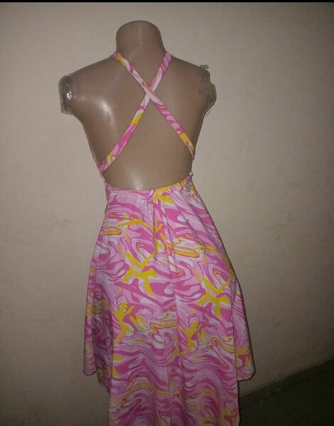 Robe dos nu floral estivale