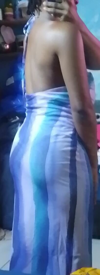 Robe Évasée Bleue Élégante