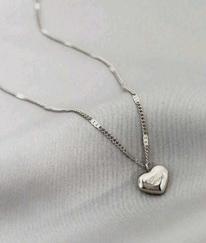 Chaine Cœur love en inox