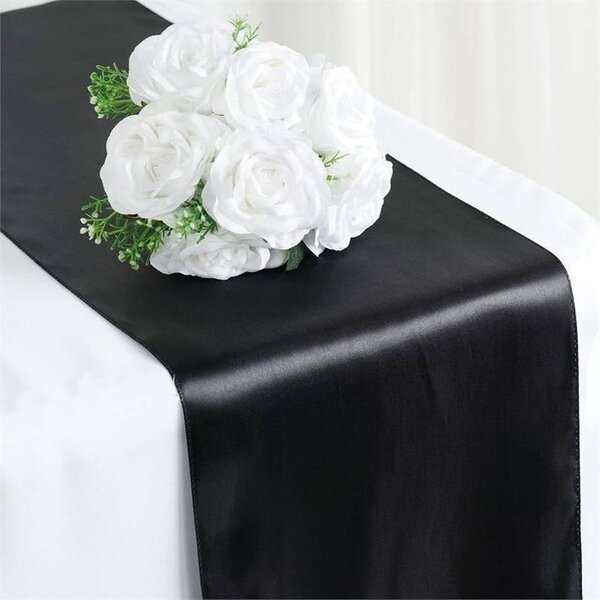 Chemin de Table Noir Satin