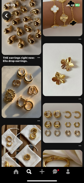 Bracelet et boucle doreille