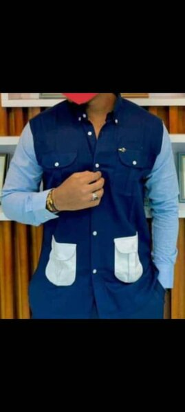 Chemise tendance bicolore