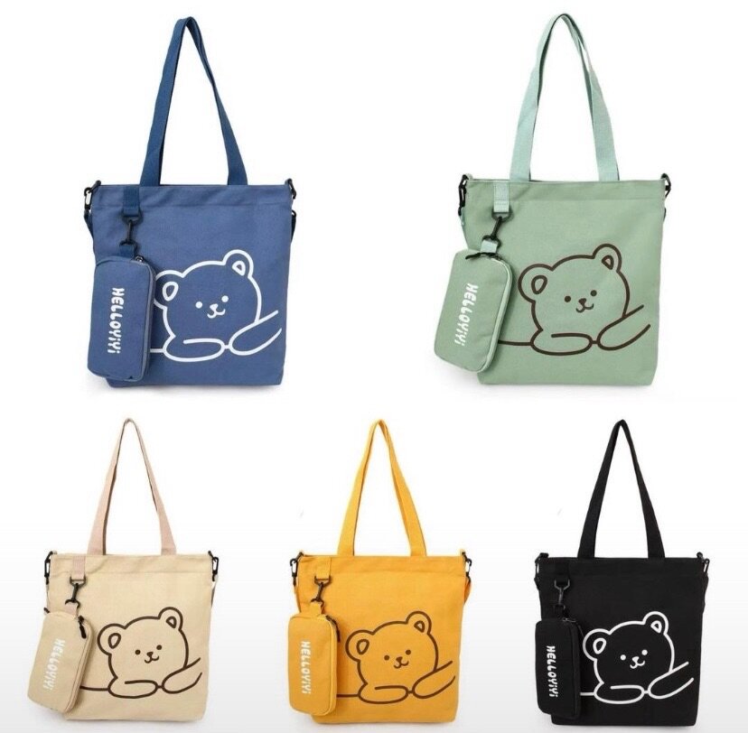 Tote bag motif animal