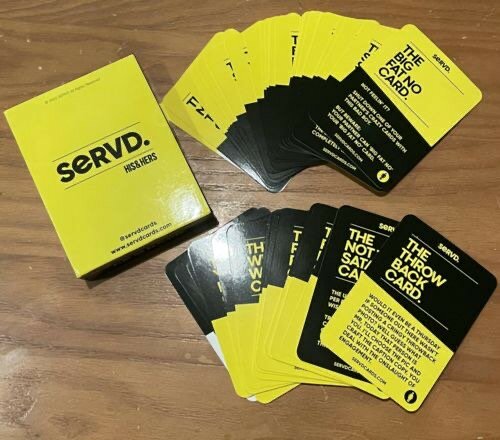 Servd. Couples cards game