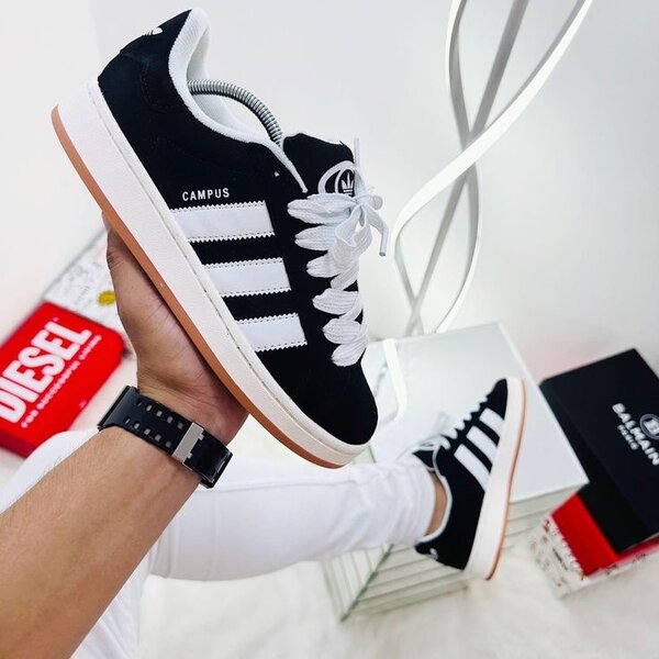 Baskets Campus Noir Blanche