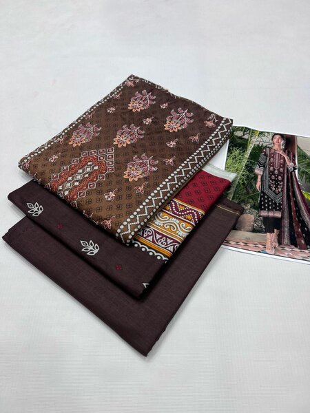 Printed lawn suit