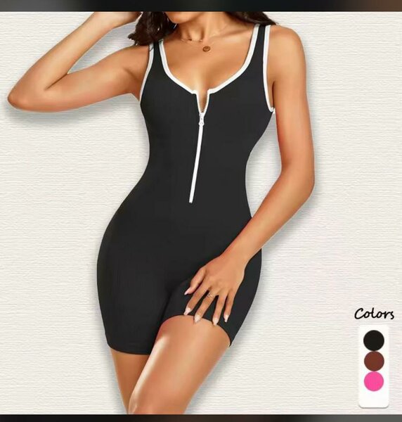 Combinaison Femme Zippée Noir