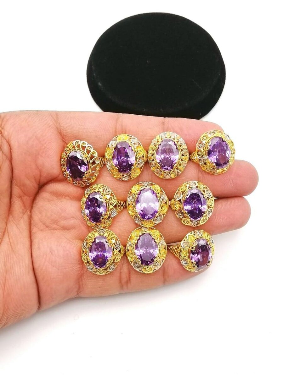 Gold plated rings