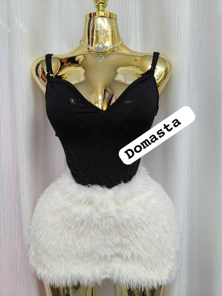 Robe glamour bustier blanc