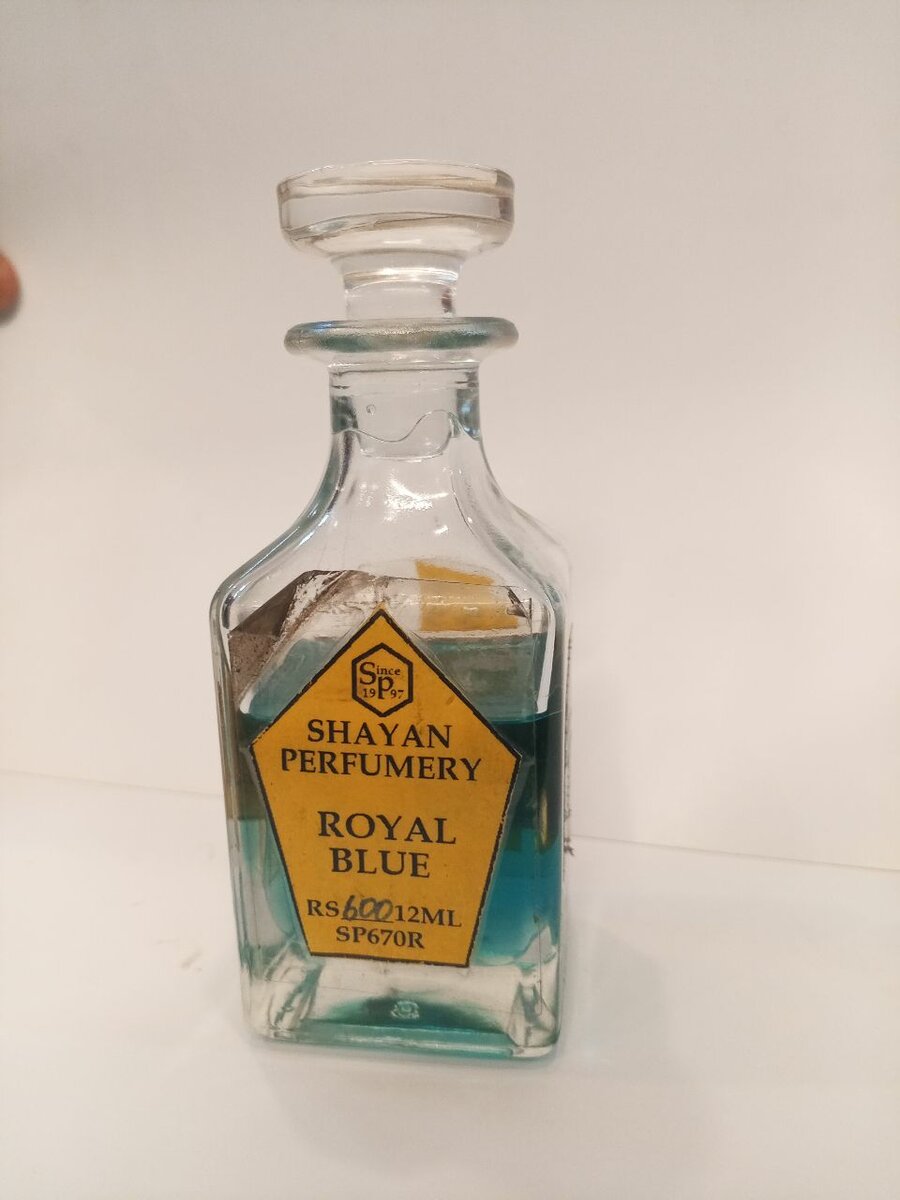 Royal blue perfume