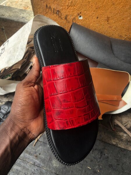 Sandale en cuir pour homme