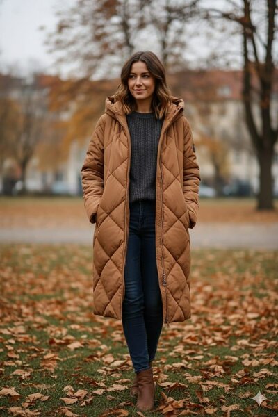 Manteau d'hiver long pour femme