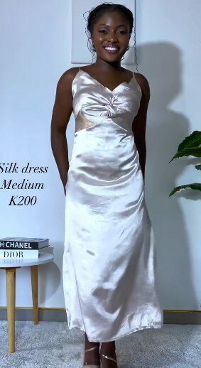Silk dress, light