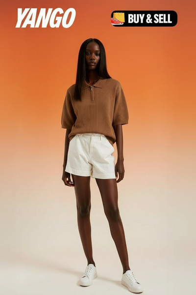 Polo en maille zippé élégant