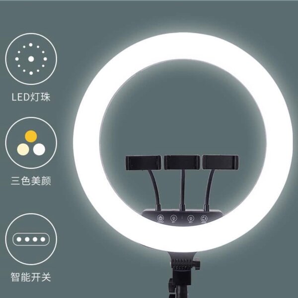 Ring LIGHT 18 pouces 3 support de téléphone avec télécommand