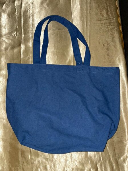 Sac cabas en toile bleu