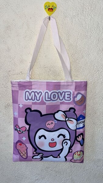 Sac cabas kawaii imprimé