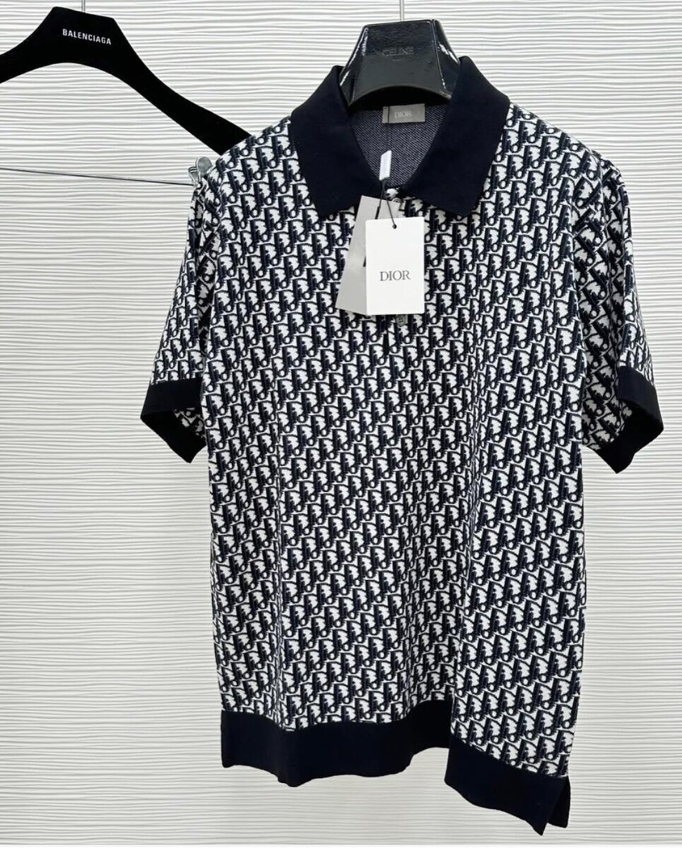 Polo à motif élégant pour homme