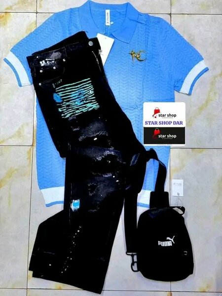 Ensemble homme Puma : polo, pantalon et sac à main